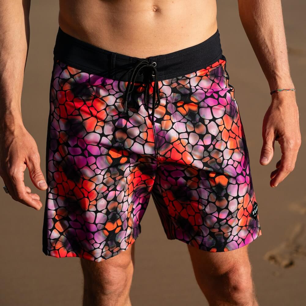 Boardshort Black Nero Zebra & Giraffe