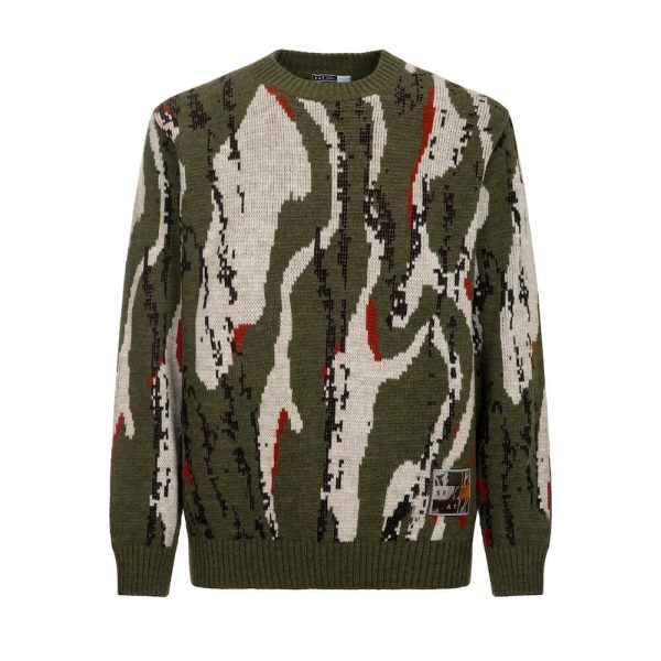 Maglione Allover Wood Sweater