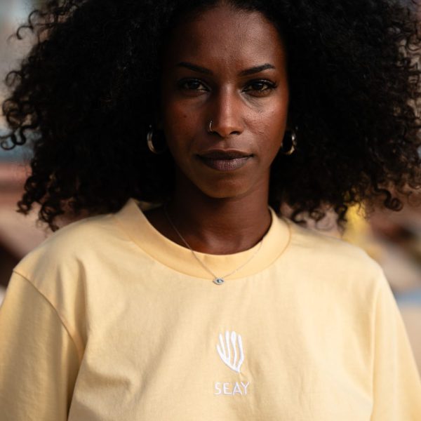 T-Shirt Sunshine GIalla Checkered