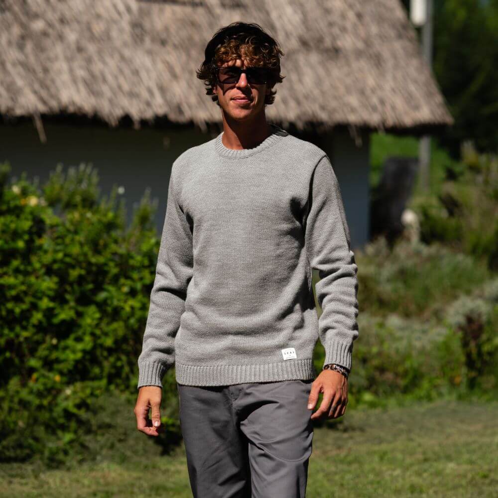 Chalk Natural Sweater Maglione Grigio Chiaro