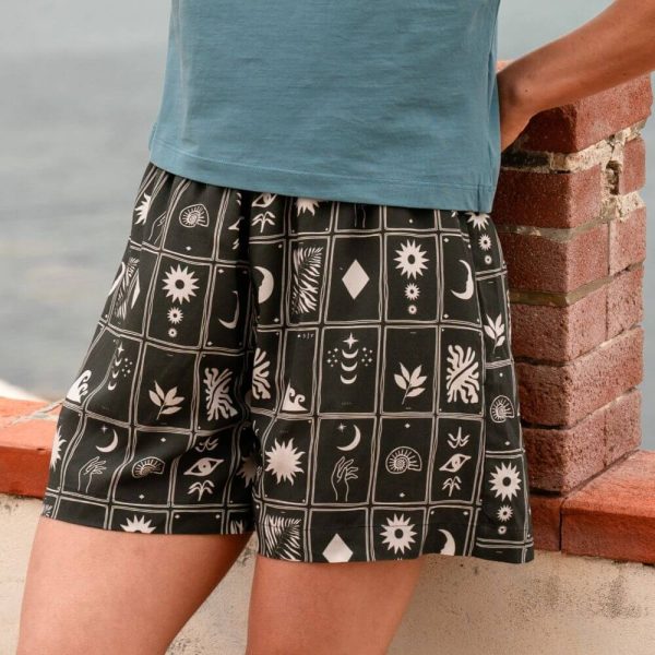Black Tarot Short Pants Pantalone Corto Nero Tarocchi