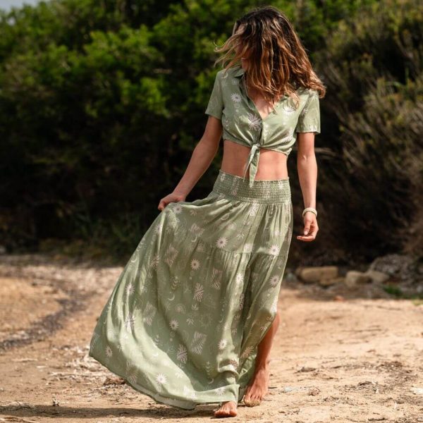 Green Tarot Skirt Gonna Verde Tarocchi